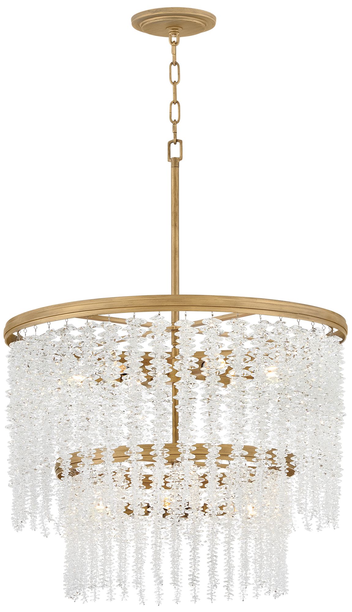 Rubina 26" Wide Burnished Gold 2-Tier Pendant Light