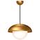 Rubio 16" Wide Aged Gold Pendant Light