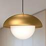 1_Rubio 16" Wide Aged Gold Pendant Light