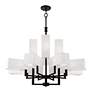 4_Rubix 12 Light Black Extra Large Foyer Chandelier more views