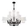 5_Rubix 12 Light Black Extra Large Foyer Chandelier more views