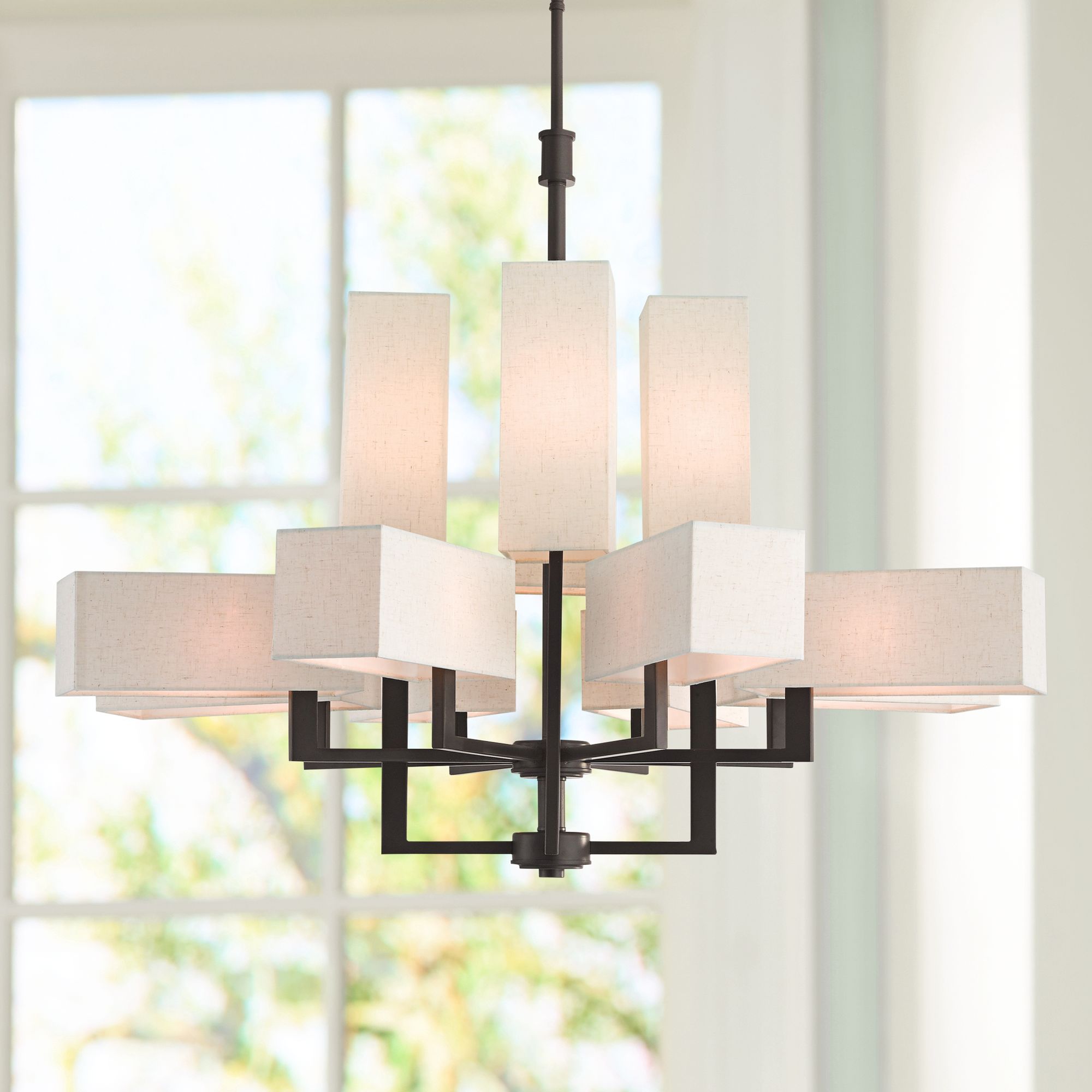 foyer chandelier bronze