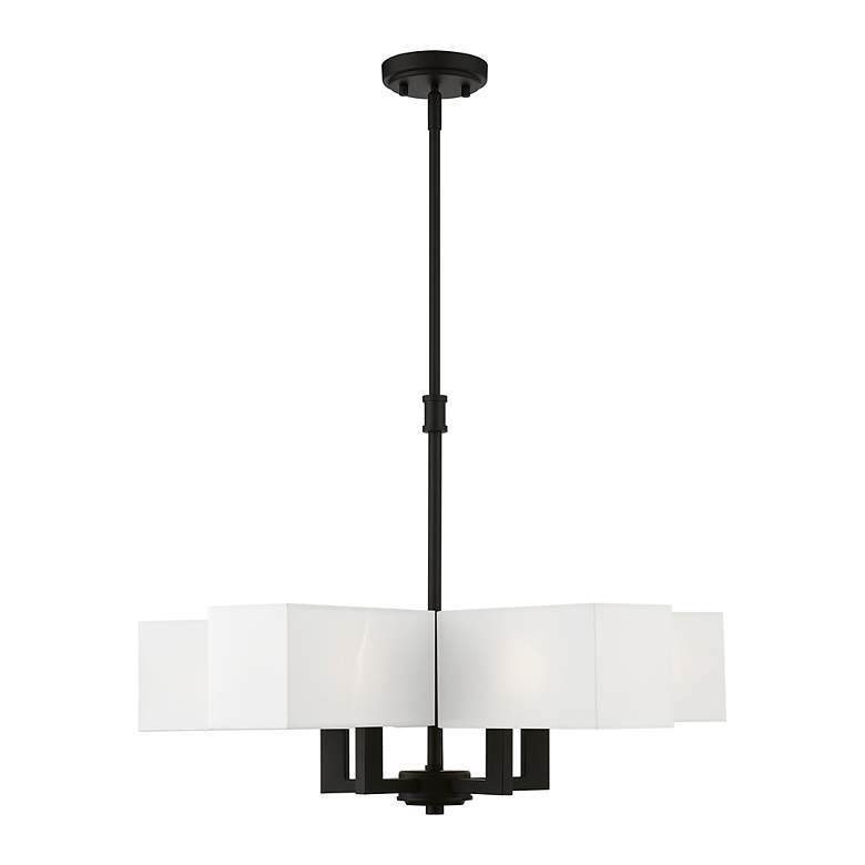 Image 3 Rubix 5 Light Black Chandelier more views