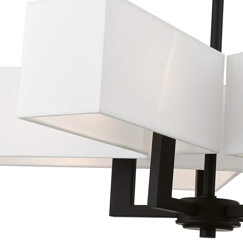 Image 7 Rubix 5 Light Black Chandelier more views