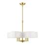 3_Rubix 5 Light Satin Brass Chandelier more views