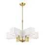 5_Rubix 5 Light Satin Brass Chandelier more views