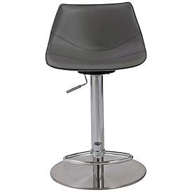 Image5 of Rudy Gray and Steel Adjustable Bar or Counter Stool more views