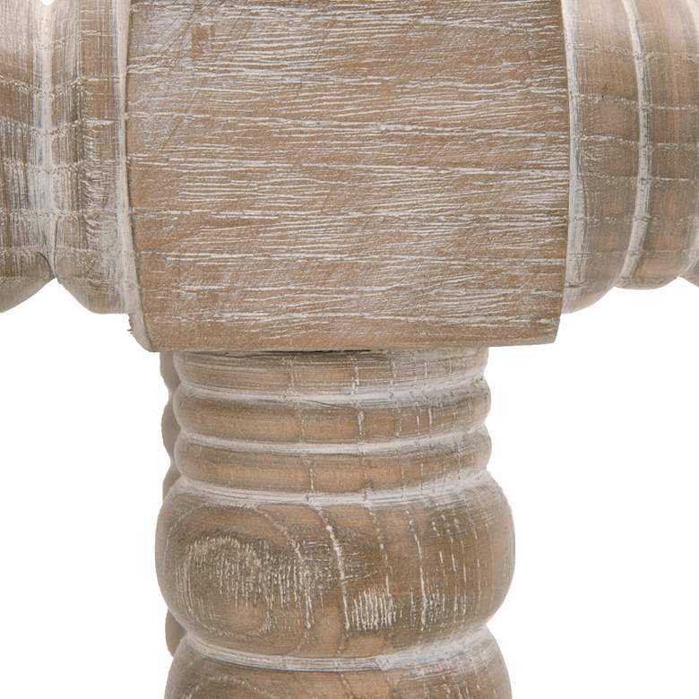 Image 3 Rue 27" Bisque French Linen and Natural Gray Counter Stool more views
