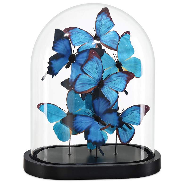 Image 1 Rue de Bac Blue Butterflies Decorative Object