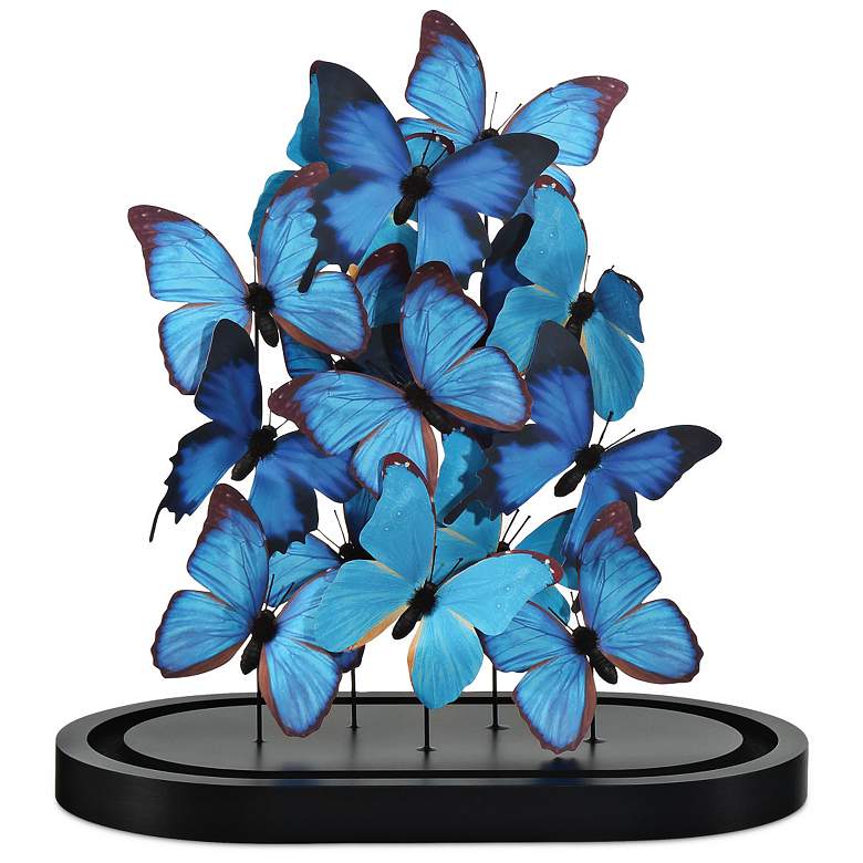 Image 5 Rue de Bac Blue Butterflies Decorative Object more views
