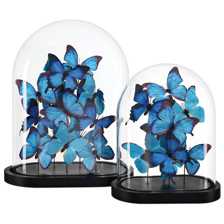 Image 6 Rue de Bac Blue Butterflies Decorative Object more views