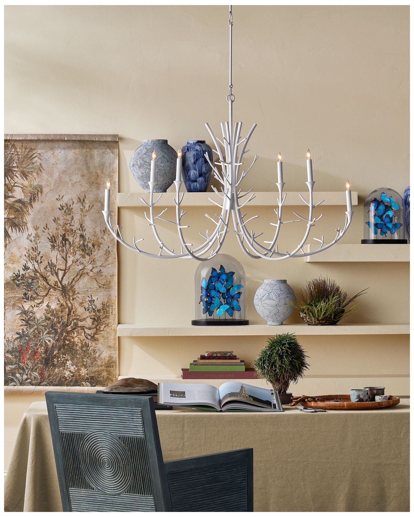 Rue de Bac Blue Butterflies Decorative Object