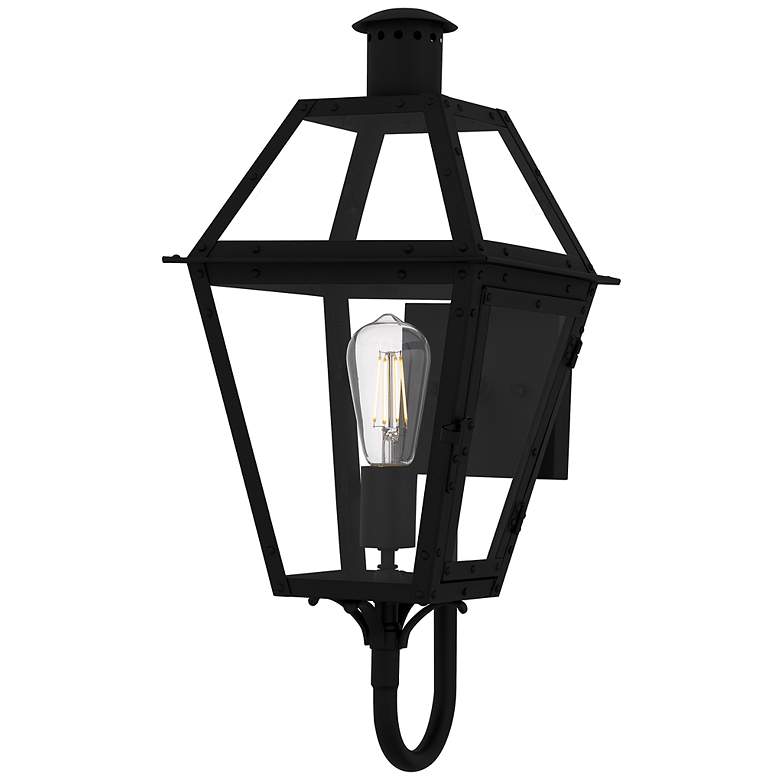 Image 1 Rue De Royal 1-Light Earth Black Outdoor Wall Lantern
