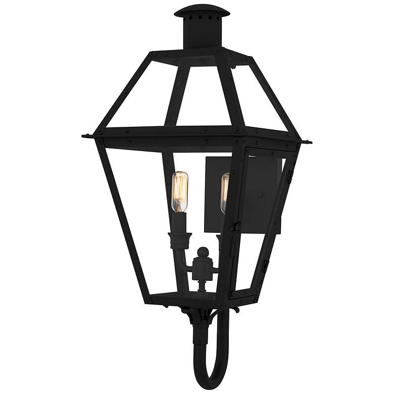 Image 1 Rue De Royal 2-Light Earth Black Outdoor Wall Lantern