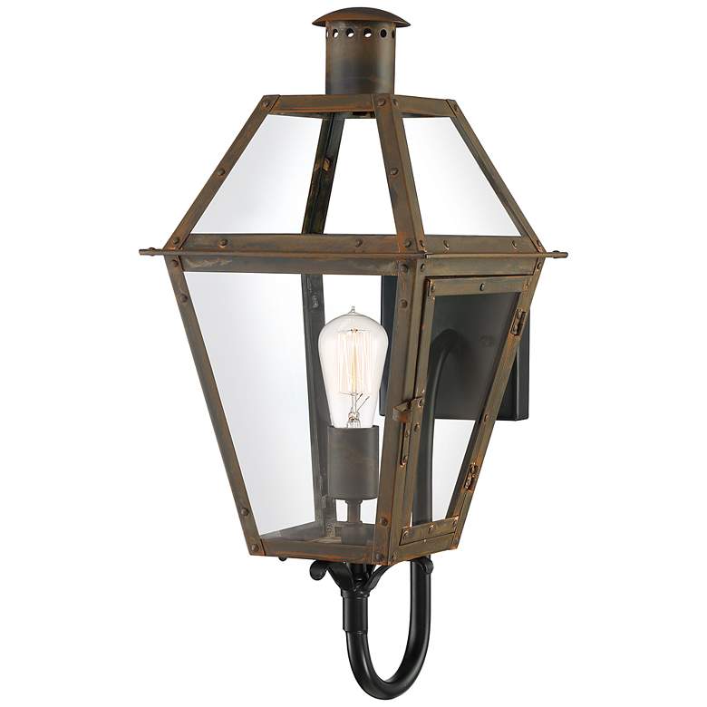 Image 1 Rue De Royal 20 1/2"H Industrial Bronze Outdoor Wall Light