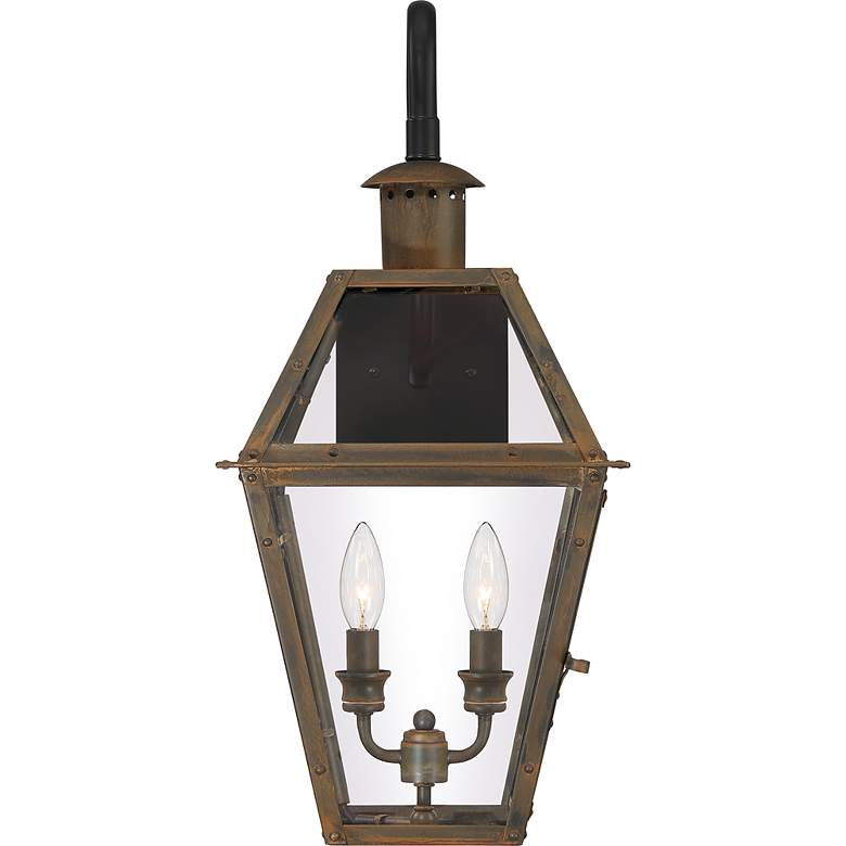 Image 2 Rue De Royal 22 1/2"H Aged Copper 2-Light Outdoor Wall Light more views