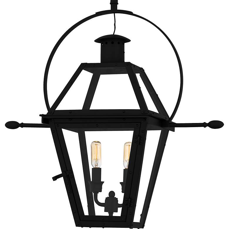 Image 5 Rue De Royal 23 1/2"H Black 2-Light Outdoor Hanging Light more views