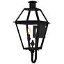 1_Rue de Royal 23 1/2"H Earth Black 2-Light Outdoor Wall Light