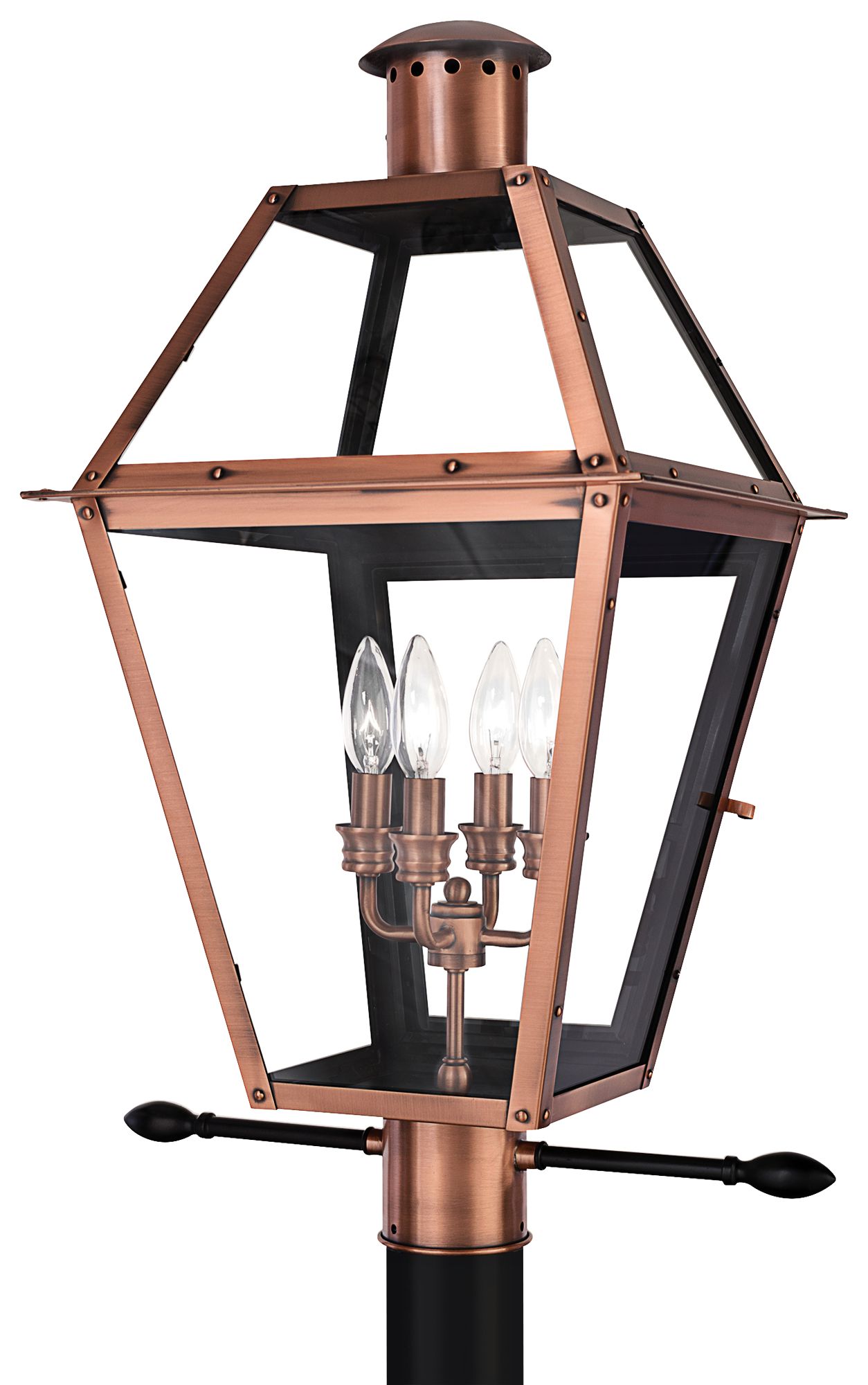 copper lamp post light