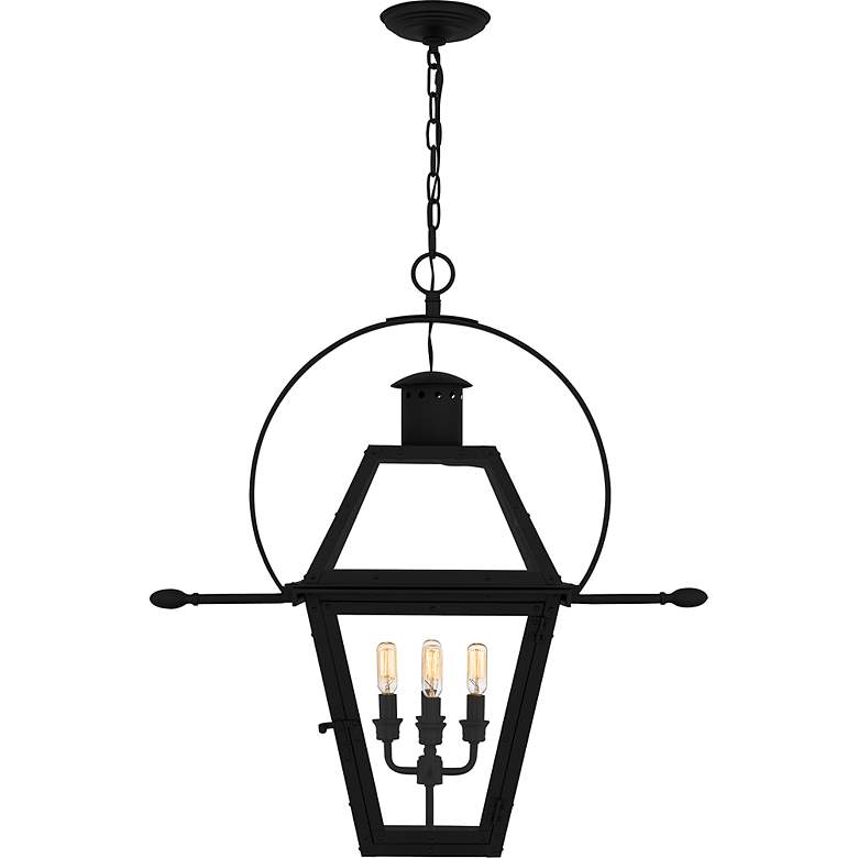 Image 3 Rue De Royal 4-Light Earth Black Outdoor Hanging Lantern more views