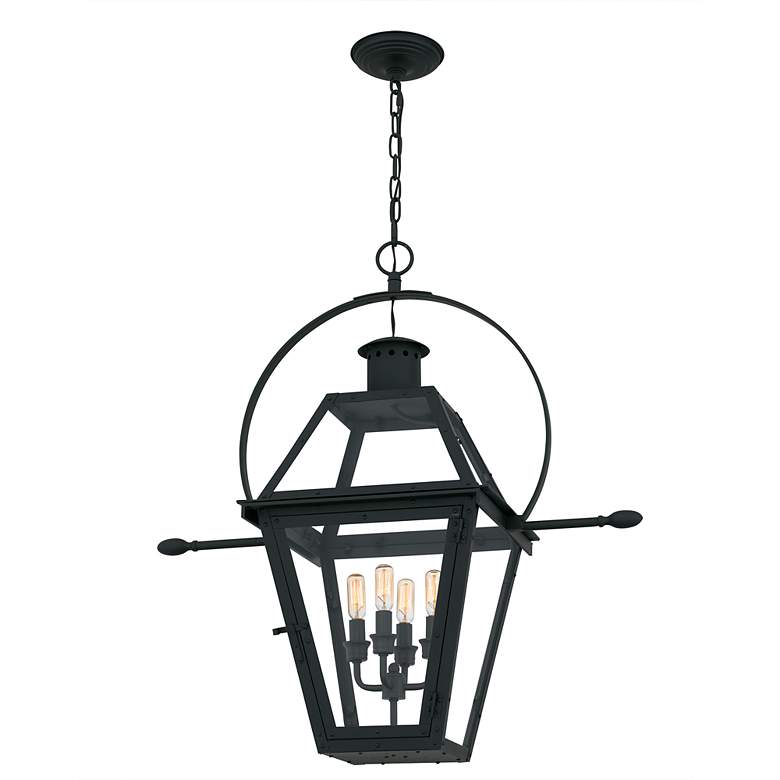 Image 4 Rue De Royal 4-Light Earth Black Outdoor Hanging Lantern more views