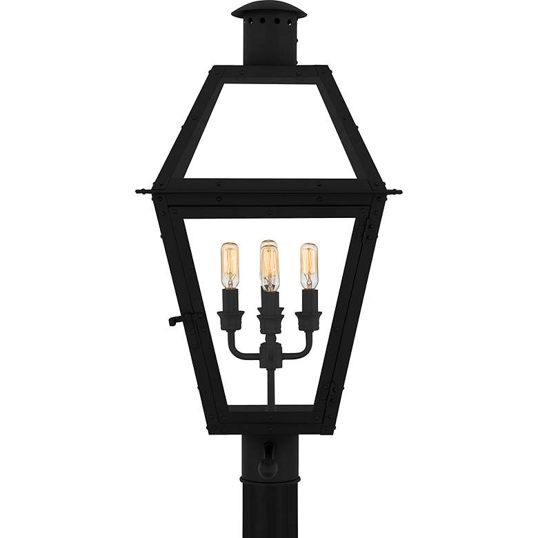 Image 3 Rue De Royal 4-Light Earth Black Outdoor Post Lantern more views