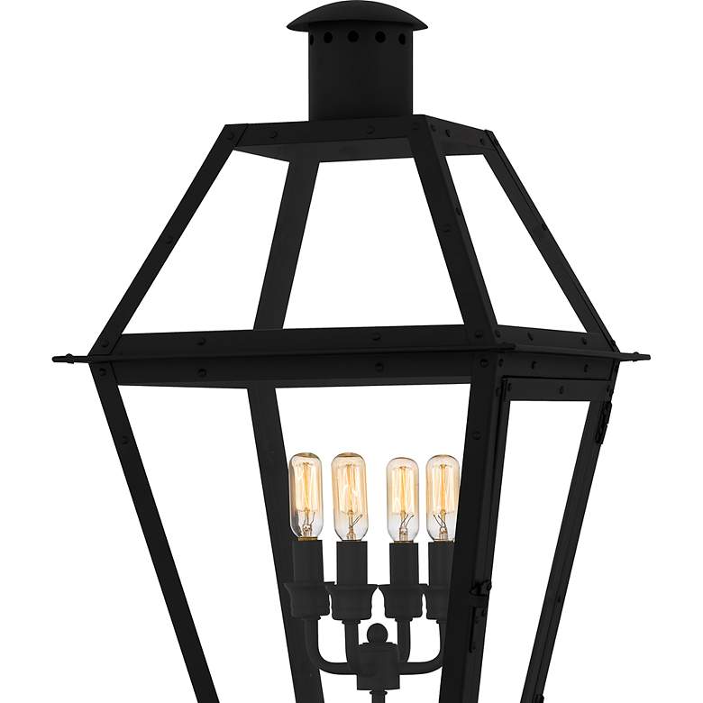 Image 5 Rue De Royal 4-Light Earth Black Outdoor Post Lantern more views