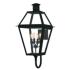 Rue De Royal 4-Light Earth Black Outdoor Wall Lantern