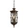 Rue Vielle 22" High Forged Bronze Hanging Outdoor Light