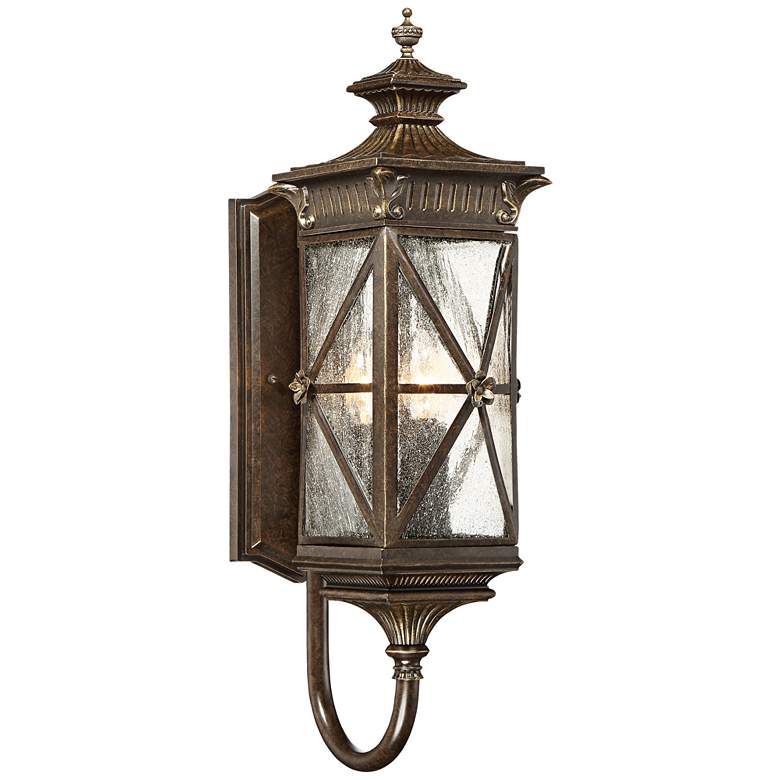 Image 1 Rue Vielle 24 inchH Medium Forged Bronze Outdoor Wall Light