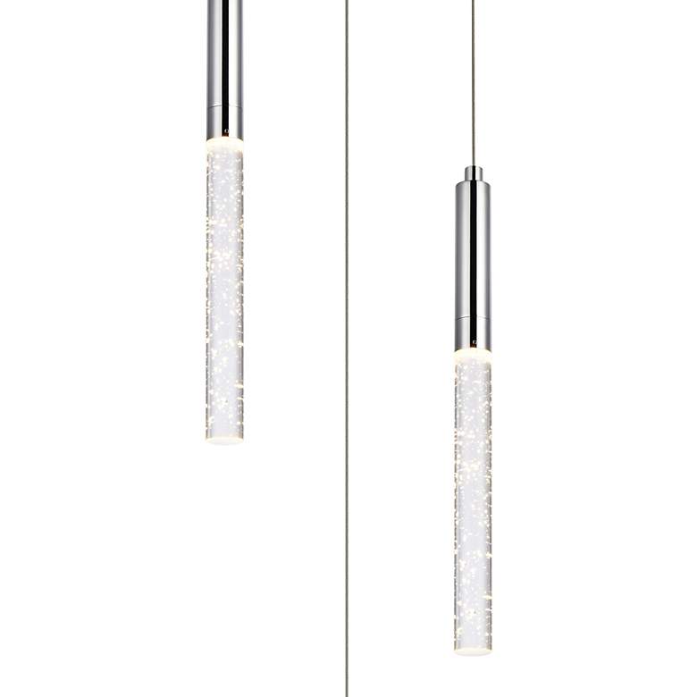 Image 2 Ruelle 11 3/4" Wide Chrome LED Multi-Light Pendant more views