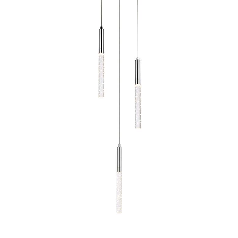 Image 3 Ruelle 11 3/4" Wide Chrome LED Multi-Light Pendant more views