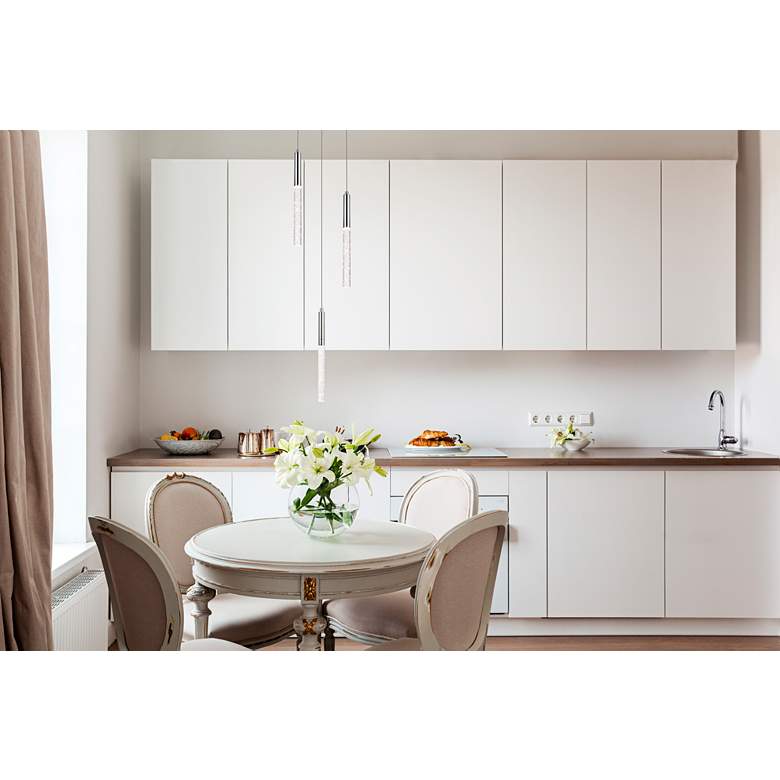 Image 5 Ruelle 11 3/4" Wide Chrome LED Multi-Light Pendant more views