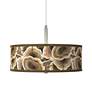 Ruffled Feathers 16" Wide Giclee Pendant Chandelier