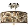 Ruffled Feathers Giclee 14" Wide Ceiling Light