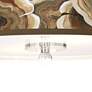 Ruffled Feathers Giclee 16" Wide Semi-Flush Ceiling Light