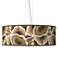 Ruffled Feathers Giclee 24" Wide 4-Light Pendant Chandelier