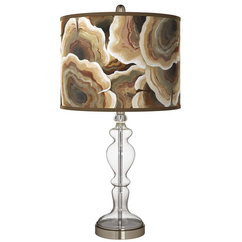 Image 1 Ruffled Feathers Giclee Apothecary Clear Glass Table Lamp
