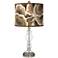 Ruffled Feathers Giclee Apothecary Clear Glass Table Lamp