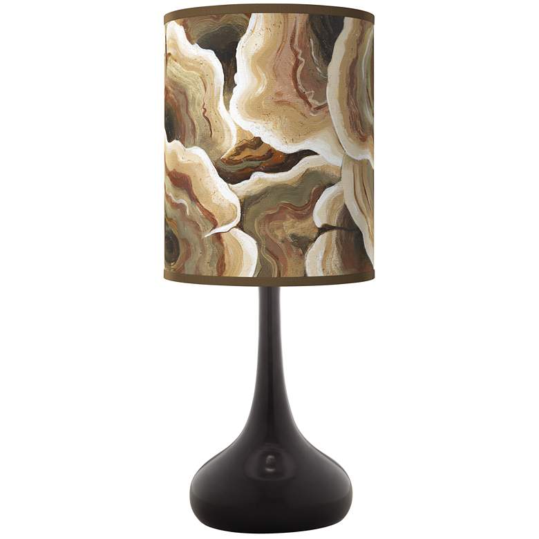 Image 1 Ruffled Feathers Giclee Black Droplet Table Lamp
