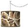 Ruffled Feathers Giclee Glow Plug-In Swag Pendant