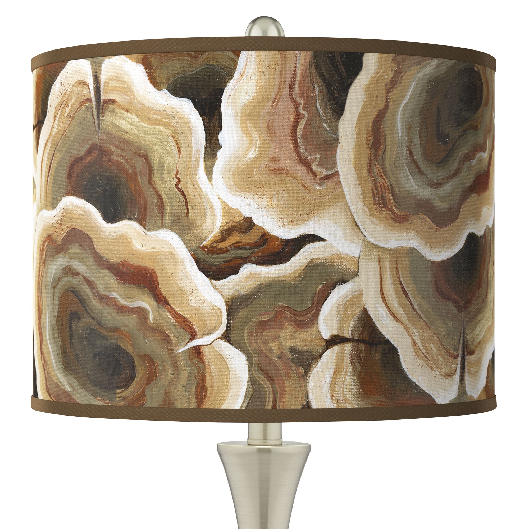 Image 2 Ruffled Feathers Trish Brushed Nickel Touch Table Lamps Set of 2 more views