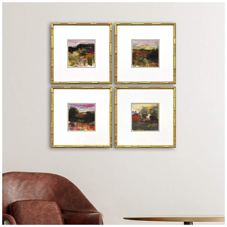 Image 4 Rugged 17"W x 17"H Contemporary Framed Art Set of 4 more views
