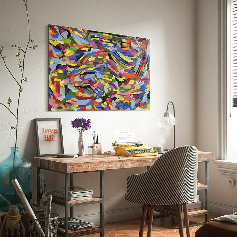 Image 3 Rules of the Rainbow I 32" x 48" Printed Glass Wall Art more views