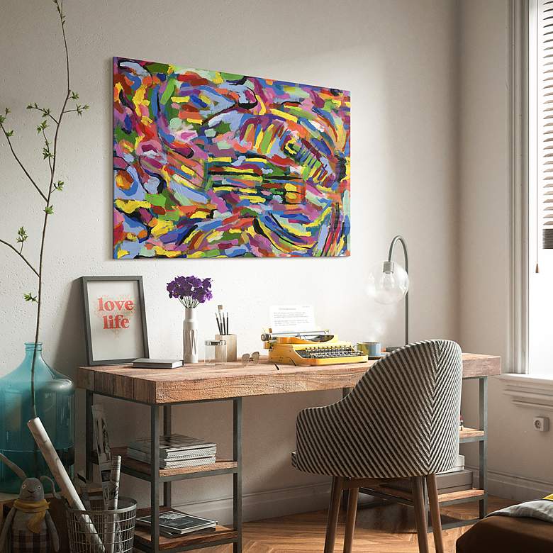 Image 5 Rules of the Rainbow II 32" x 48" Printed Glass Wall Art more views