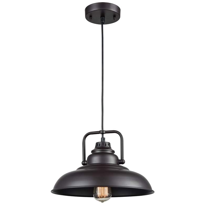 Image 1 Rum Row 13 inch Wide 1-Light Pendant - Oil Rubbed Bronze