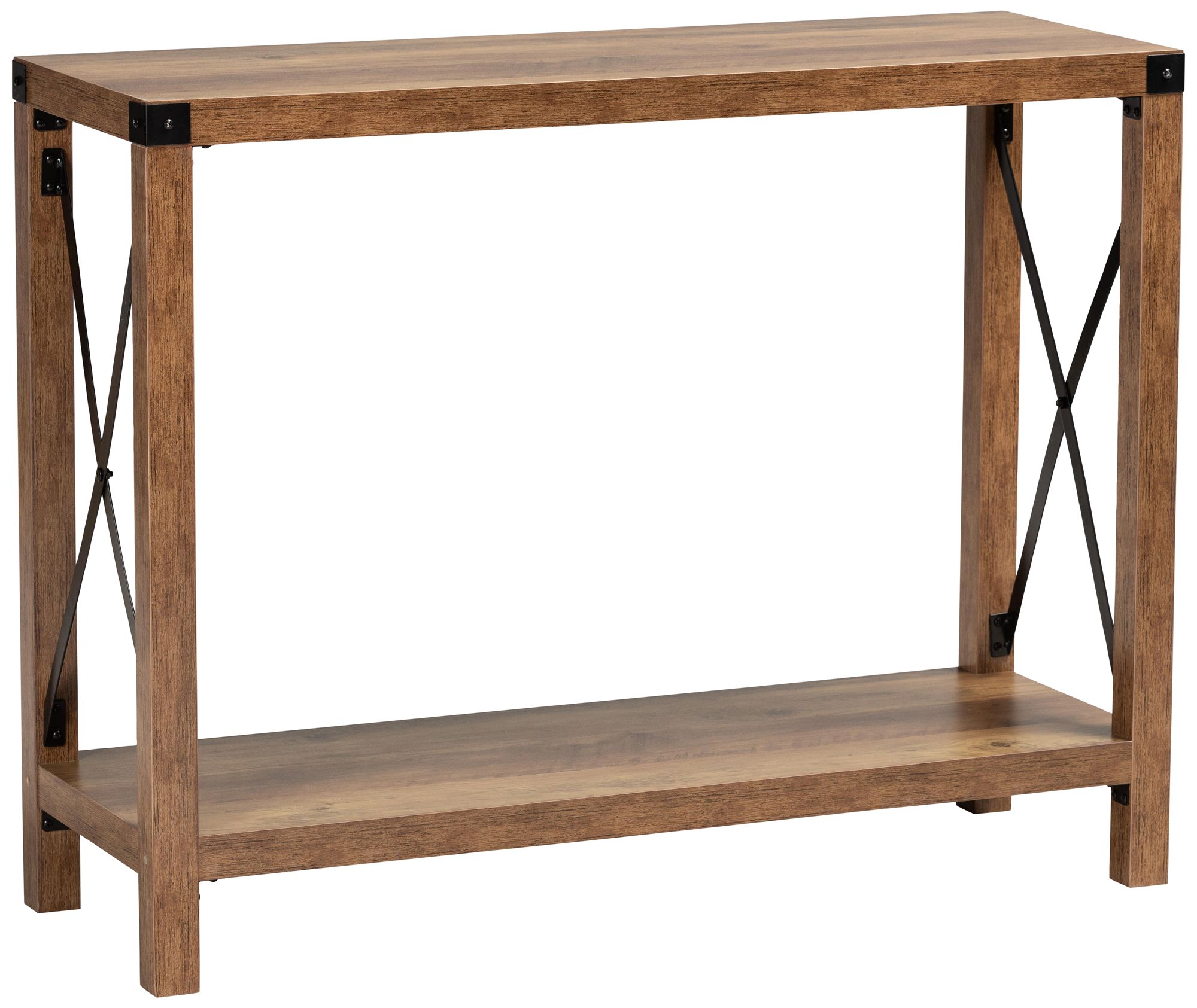 Rumi 39 1/2" Wide Natural Brown Wood Console Table - #3534C | Lamps Plus
