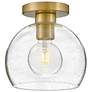 1_Rumi 9" Wide Lacquered Brass Ceiling Light