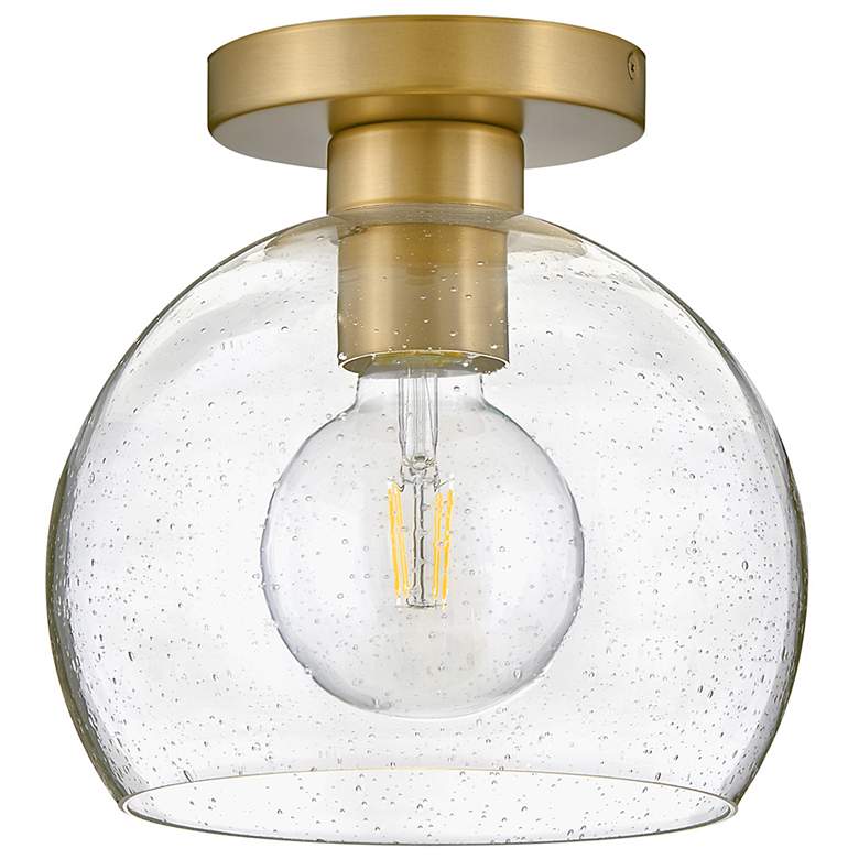 Image 2 Rumi 9" Wide Lacquered Brass Ceiling Light more views