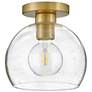 2_Rumi 9" Wide Lacquered Brass Ceiling Light more views